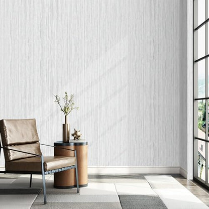 Grey Grasscloth Wallpaper Peel and Stick Texture Fabric Contact Paper - color: Beige Grey, size: 15.7" x 118.1"