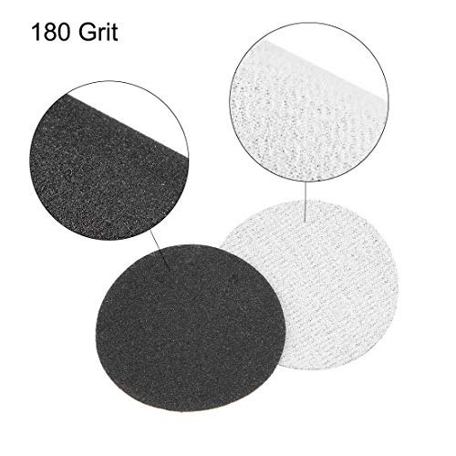 uxcell 2-Inch Hook and Loop Sanding Disc Wet/Dry Silicon Carbide 180 Grit 50 Pcs - size: 180 Grit