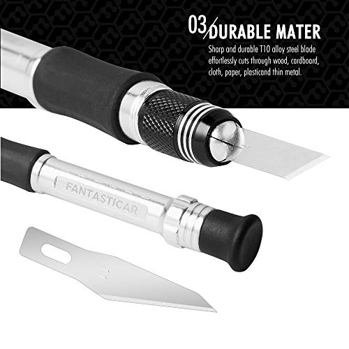 FantastiCAR Craft Knife Precision Cutter Hobby Knife Blades Set (29pcs)