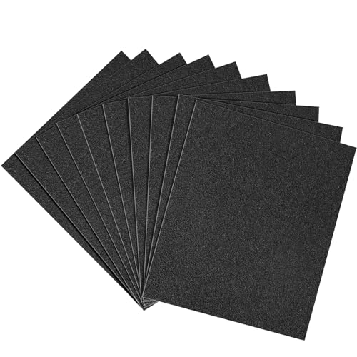 Sandpaper 80 Grit, Wet Dry Sand Paper 9 x 11 Inch - size: 9 x 11 Inch, style: 80Grit