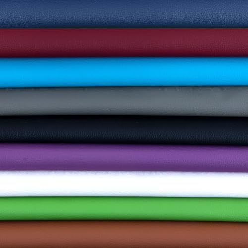 HGUAN Marine Vinyl Upholstery Faux Leather Sheets Fabric 54" X 36" Suitable for Furniture Sewing,Sofa Handmade DIY Projects (White, 1 Yard) - color: White, size: 1 YARD