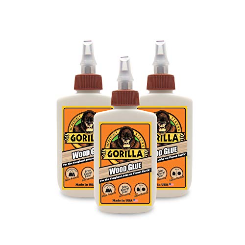 Gorilla Wood Glue, 4 ounce Bottle, (Pack of 3) - size: 3 - Pack