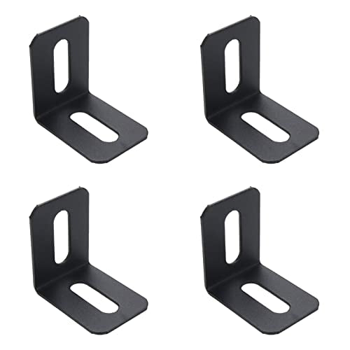 L Bracket 4 Pcs 90 Degree Corner Connector 1.97x1.97x1.5in - size: 50x50x38 2Holes