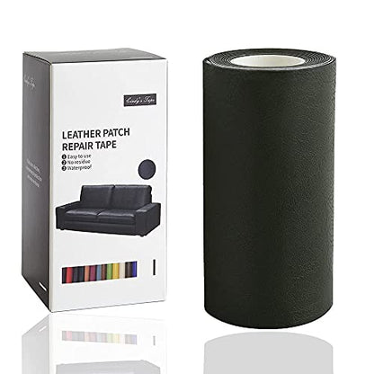 Leather Repair Tape kit Self Adhesive Patch Heavy Duty Retro Blackish Green 4 x 60 inch for Furniture Couch Computer Chair - color: Blackish Green, size: 4*60 inch