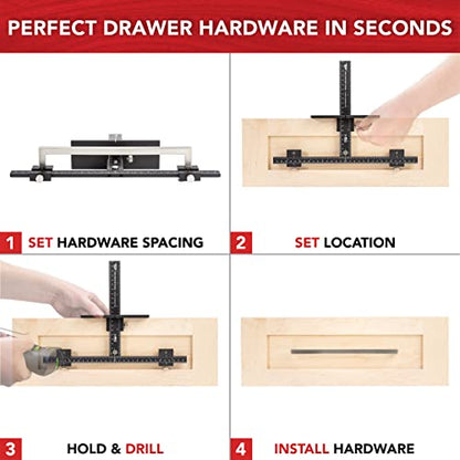 The Original Cabinet Hardware Jig - Made in USA - Most Accurate Tool for Knobs and Pulls - Hand Calibrated by True Position Tools - size: ORIGINAL