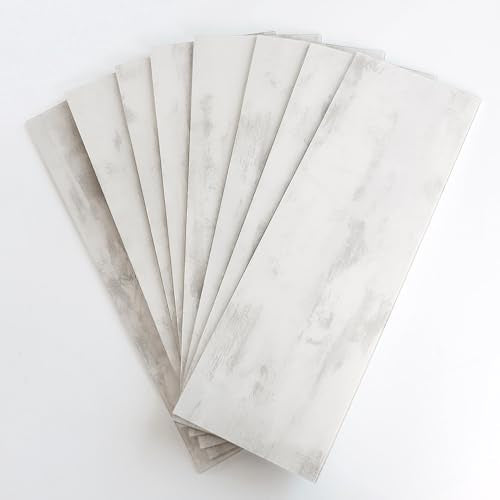 BeNice Peel and Stick Backsplash Subway Tile Rustic Gray 16pcs - color: Rustic Gray