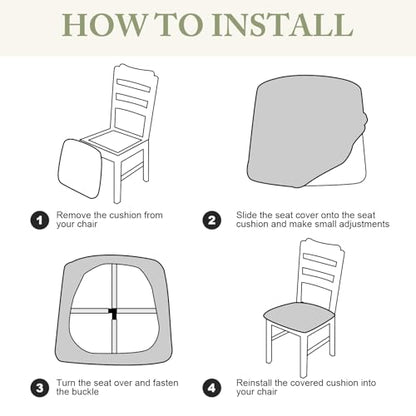 Waterproof Dining Room Chair Covers Set of 4,Black,Small - color: Black-diamond Pattern, size: Small-4 PCS