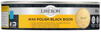 Liberon Black Bison Paste Wax, 150 ml, Neutral - color: Neutral, size: 5 Fl Oz (Pack of 1)