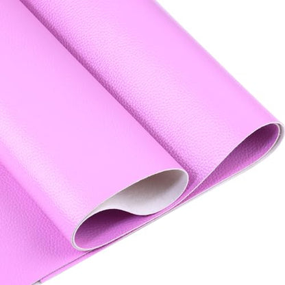 Ramya Faux Leather Sheets Roll 12" X 53"(30cm X 135cm) Upholstery Faux Leather Suitable for Handmade DIY, Earrings, Hair Clips, Sewing Crafts Projects (Light Purple) - color: Light Purple