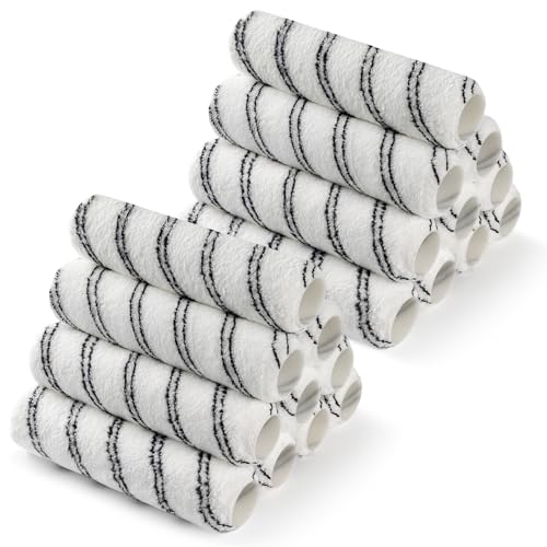 Microfiber Paint Roller 9 Inch, 3/8 Inch Nap, 20 Pack - color: 9 inch paint roller 20 pack