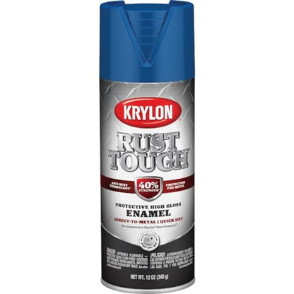 Krylon K06901400 Rust Protector and Preventative Enamels, 12 oz., Gloss/Basic Blue - color: Basic Blue, style: Gloss