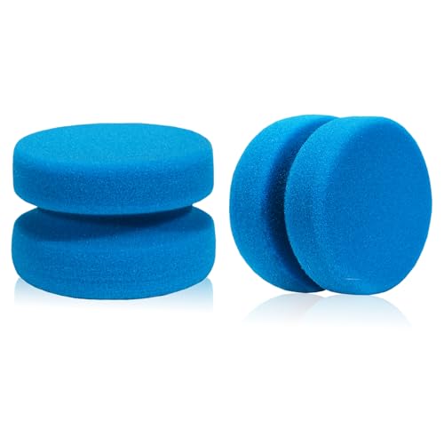 WAFJAMF 2PCS 3.1 Inch Round Paint Sponge Applicator Double-Side Art Blue - color: Blue-2 Pcs, size: 2