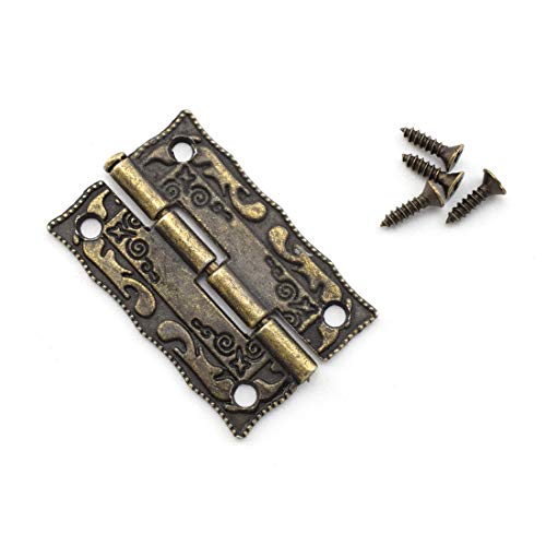 SDTC Tech Retro Jewelry Box Hinge and Engraved Hasp Latch Kit - color: B2E4