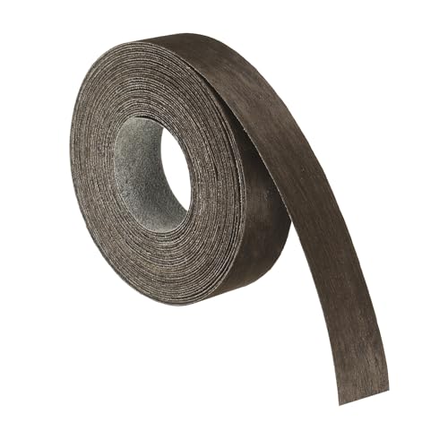 uxcell 1 Inch x 26ft Wood Veneer Edge Banding, Pre-Glued Flexible Eucalyptus Edging Strips, Iron on with Hot Melt Adhesive Wood Tape for Cabinet Repair and Furniture Restoration - size: 1 Inch x 26ft