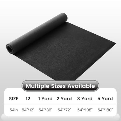 KUUP Lychee PU Faux Leather Fabric Sheets, 54" x 12", 0.8mm Thick - color: Black Litchi, size: 12 IN