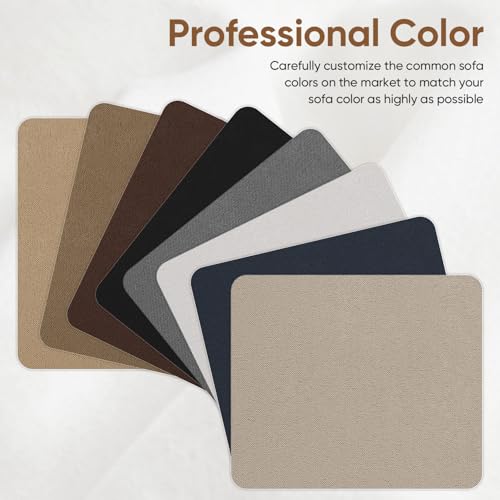 Couch Patch Repair Fabric,6-Piece Self-Adhesive Microfiber Patches，Quick Fix Sofa Chair Car Seat,Furniture,Upholstery Repair Kit. (Grey) - color: Grey, size: 5.5 x 6.3 inches