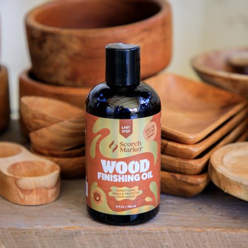 Scorch Marker Wood Finishing Oil, Food Safe Cutting Board Oil, 8 oz