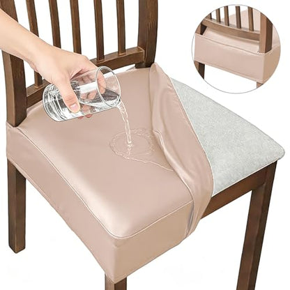 Dioxide Chair Covers,Seat Covers for Dining Room Chairs,Light Camel,Set 2 - color: Model B - Light Camel, size: set of 2