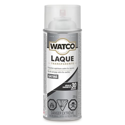 Watco Clear Satin Lacquer Finish Spray - color: Satin, size: 0.09 Gallon (Pack of 1)