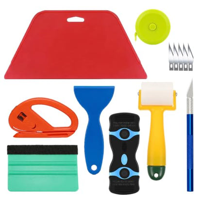 Peel and Stick Wallpaper Tools, Wallpaper Smoothing Tool Kit,8Pcs - size: 8 PCS KIT