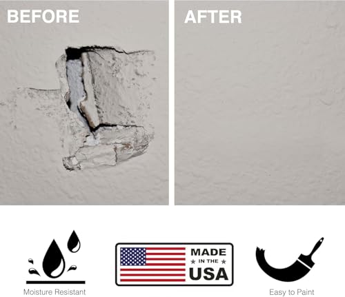 Denex Drywall Repair Panel - 12"x12"x1/2" - (2 Pack) - Moisture Resistant - style: 12"x12"x1/2" (2 Pack)