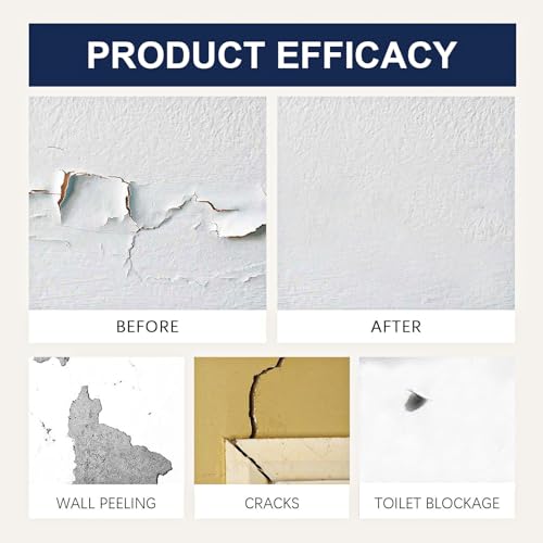 Drywall Repair Kit, Drywall Hole Patch Repair Kit, Wall Spackle Paste 3.53OZ to Fix Wall Surface Holes and Creak Damage with White Wall Repair Putty, Scraper, Sanding Pad Fill Quick and Easy Solution