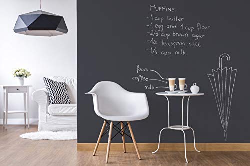 Chalkboard Blackboard Paint - Matte Finish [Grey] - (8.5oz Cover 32 sf) - color: Gray, style: 8.5oz Metal Can