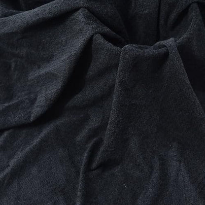 Surf turtle Black Short Pile Thick Upholstery Fabric, 60" Wide, 1 Yard - color: Black