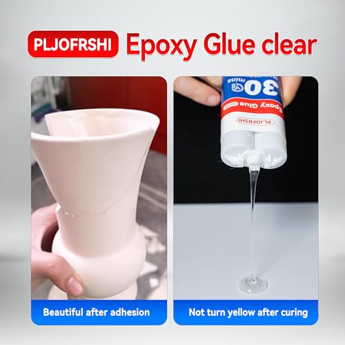 Clear AB Epoxy Glue, 30-Min Waterproof Multipurpose Repair Adhesive 1.76oz