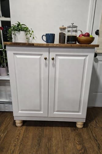 2 Inch Unfinished Wood Bun Furniture Legs Set of 4 - size: 2" height *3.15" diameter
