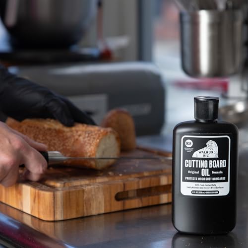 WALRUS OIL - Cutting Board Oil and Wood Butcher Block Oil, 8 oz Bottle, FDA Food-Contact Safe - size: 8 oz (1/2 pint)