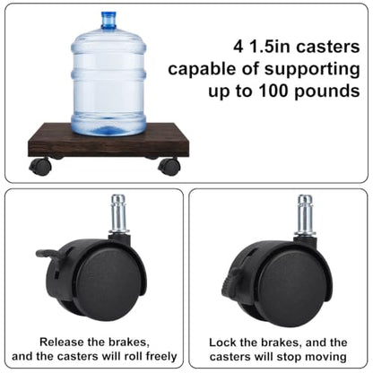 4pcs 360° Swivel Caster Wheels, 1.5in Locking Casters