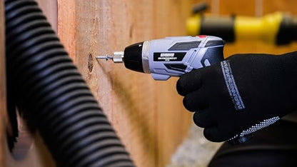 Brüder Mannesmann Cordless Screwdriver 3.6 V Mini Stick Screwdriver with Li-ion Battery, 6 Speed Levels, Compact and Lightweight, Ideal for DIY and Furniture Assembly, 52-Piece Bit Assortment | M17735