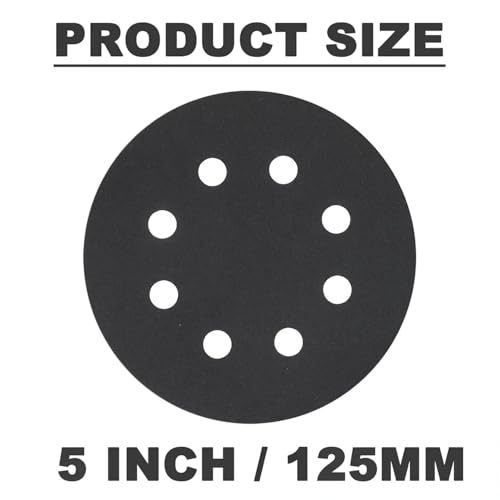 50Pcs 5 Inch Wet Dry Sanding Discs: 320-1000 Grit Assortment