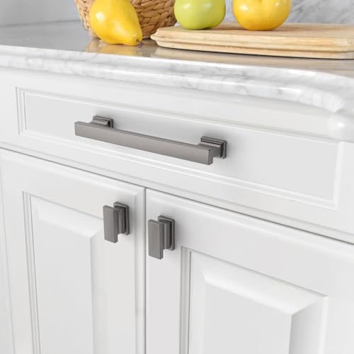 Amerdeco 10 Pack Brushed Black Nickel Cabinet Pulls 5" - color: Brushed Black Nickel, size: 5" hole center