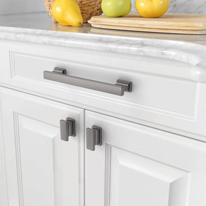 Amerdeco 10 Pack Brushed Black Nickel Cabinet Pulls 5" - color: Brushed Black Nickel, size: 5" hole center