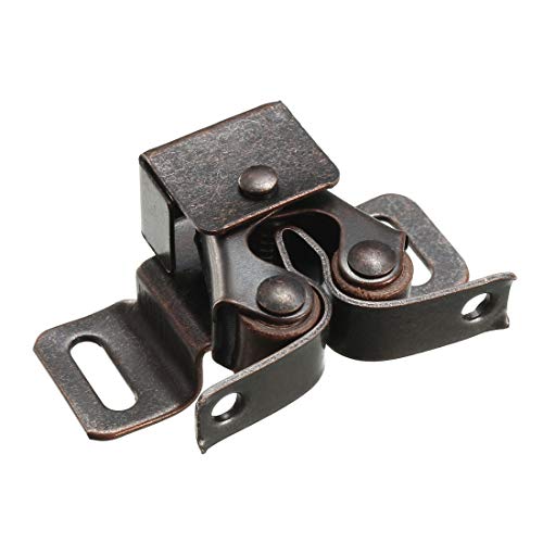 uxcell Retro Cabinet Closet Door Double Roller Catch Iron Ball Latch