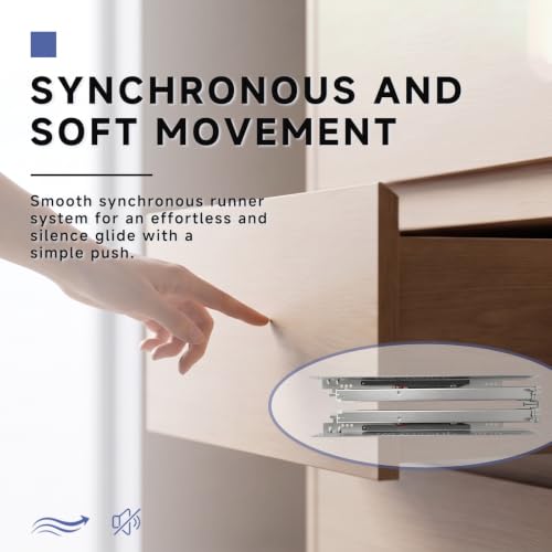 1 Pair 12 Inch (305mm) Undermount Soft Close Drawer Slides - size: 12 Inch-1 Set