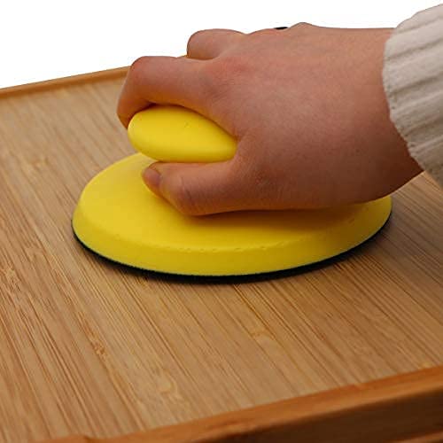 VIBRATITE 5 Inch Round & Mouse Sanding Block, Hook & Loop Hand Sander, 2PCS - size: 5" Round + Mouse
