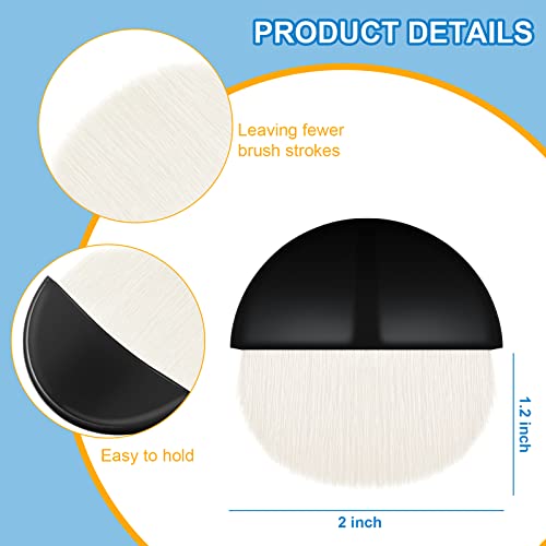 Boao 8 Pcs Flat Paint Brushes Applicator for Painting Bulk, Black and White - color: Black and White