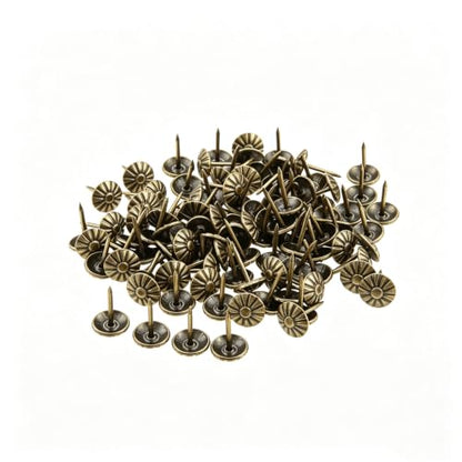 dophee 200Pcs Decorative Upholstery Tacks Nails 7/16 Inch, Antique Bronze - color: Antique Bronze