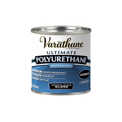 Varathane Water-Based Ultimate Gloss Polyurethane - color: Gloss, size: Half Pint (Pack of 1)
