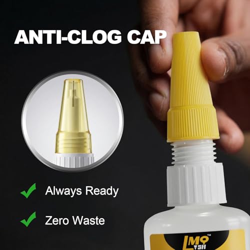 Wood Super Glue 60 Gram Clear Instant CA Glue for Woodworking Wooden Crafts - size: 2oz-thick