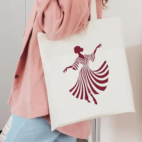 FINGERINSPIRE 4 Pcs Line Dance Figure Painting Stencil with Paintbrush 11.7x8.3inch Reusable Dancers Silhouette Stencil Reusable Plastic Template for Wood Wall Furniture Home Gift Decoration - style: Line Dance Figure