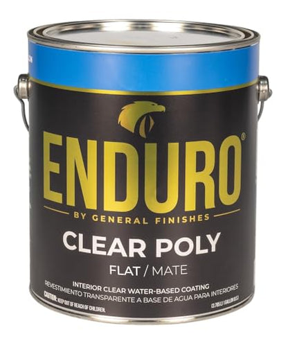 General Finishes Enduro Water Based Clear Poly, 1 Gallon, Flat - color: Flat, size: 1 Gallon