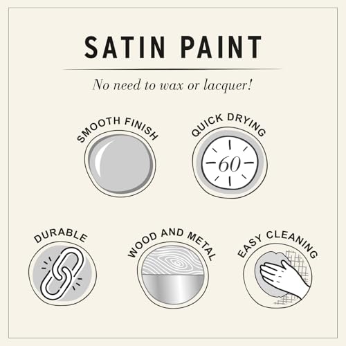 Annie Sloan Satin Paint (Carnaby Yellow, 25 Fl Oz/750 mL). Soft sheen for interior wood and metal. Self-leveling, all-in-one paint with no wax or lacquer required. - color: Carnaby Yellow
