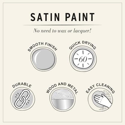Annie Sloan Satin Paint (Carnaby Yellow, 25 Fl Oz/750 mL). Soft sheen for interior wood and metal. Self-leveling, all-in-one paint with no wax or lacquer required. - color: Carnaby Yellow