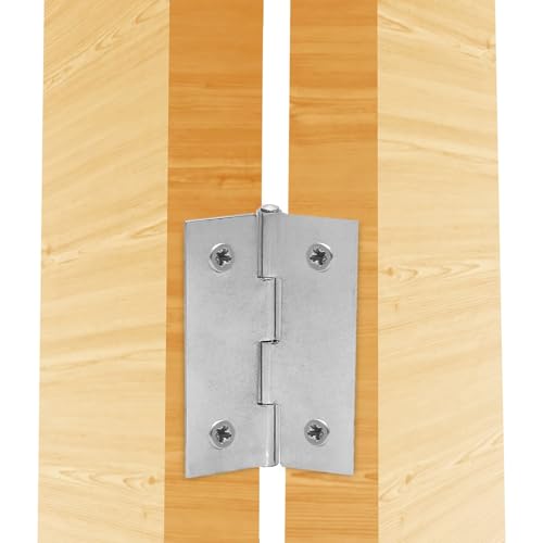 Piutouyar 12 Pack Butt Hinge 2 Inch Mini Hinges, Silver - size: 2 Inch