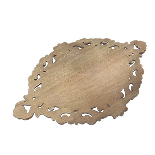 Antrader 2Pcs Vintage Wooden Carved Onlay Appliques, 8.66"×5.9"(Style 20) - style: Style 20, Small Size