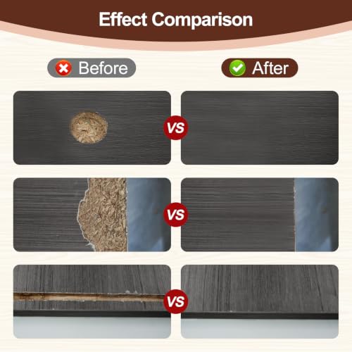 Boncart Wood Filler, 9.87 OZ Ebony Wood Putty - color: 9.87OZ Ebony